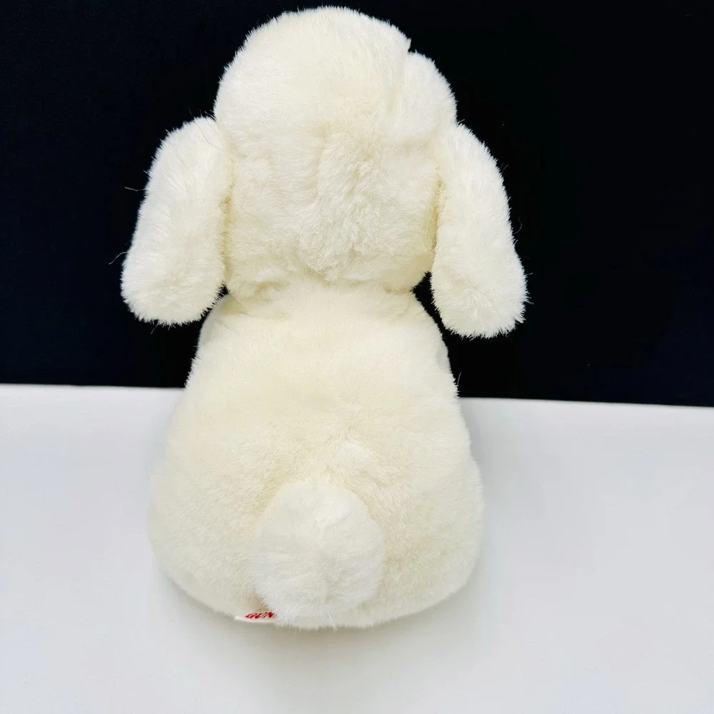 GUND 1982 White Puppy Dog Smooch Plush with Rattle Tail 10